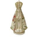 Ver imagem 1 de Escultura Nossa Sra Aparecida Decoupada Floral 14,5cm Renoir