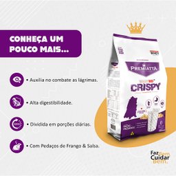 Raçao Wheyhd Crispy Caes Ad. Raças Pequenas Sc 6,0 Kg (30 X 200 Gr) Premiatta 4032 - 5
