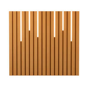 Cabeceira Ripada Cama de Solteiro com Led Nagoia Nature