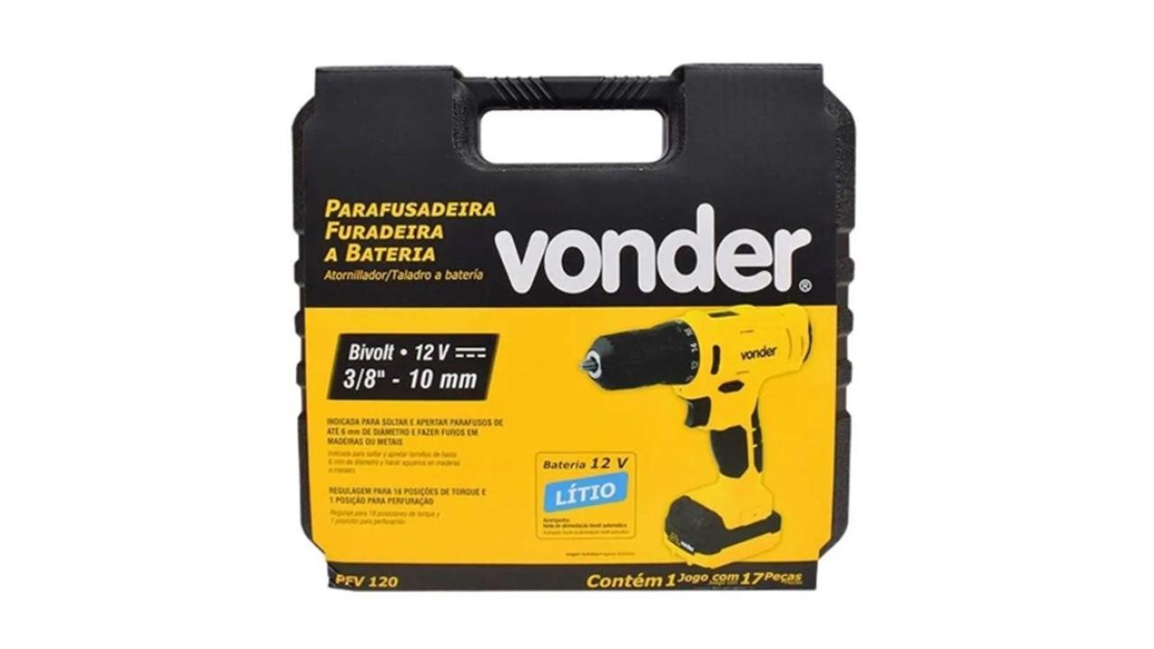 Parafusadeira/furadeira a Bateria Vonder Pfv 120 - 2