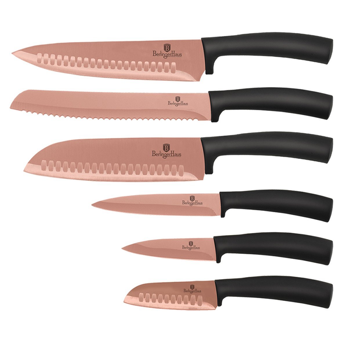 Kit Faqueiro Utensílios de Cozinha Facas Chef Santoku Descascar Escumadeira Espátula Fouet Colher - 3