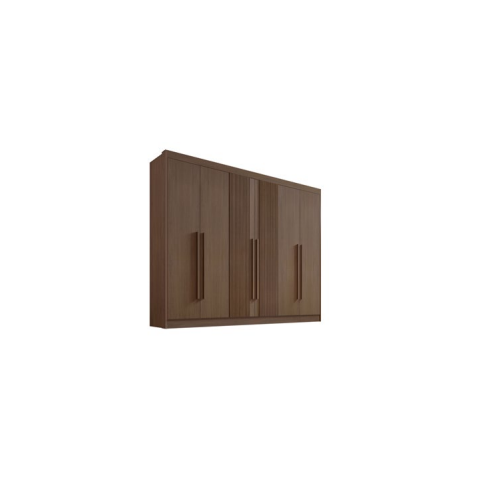 Guarda Roupa Athos 6 Portas Ripado 100% MDF D`Doro Móveis