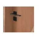 Ver imagem 5 de Kit Porta de Madeira Frisada 210x72cm Batente 14cm Fechadura Manual Rodam Portas Abertura Esquerda Marrom