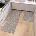 Ver imagem 2 de Tapete Conjunto Cozinha 2 Peças Passadeira 1,30m X 0,45m Capacho 0,65m X 0,45m Antiderrapante