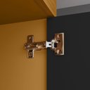 Ver imagem 7 de Guarda-Roupa Solteiro 3 Portas 2 Gavetas com Pés Saint Preto/Carvalho Americano