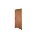 Ver imagem 7 de Kit Porta de Madeira Frisada 210x82cm Batente 14cm Fechadura Manual Rodam Portas Abertura Direita