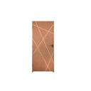 Ver imagem 5 de Kit Porta de Madeira Frisada 210x82cm Batente 14cm Fechadura Manual Rodam Portas Abertura Direita