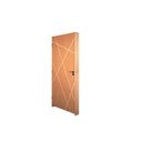 Ver imagem 4 de Kit Porta de Madeira Frisada 210x82cm Batente 14cm Fechadura Manual Rodam Portas Abertura Direita