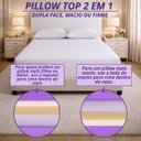 Ver imagem 3 de Pillow Top Viúva 2 em 1 Dupla Face - Firme ou Macio 1600g | 10cm Hybrid Plus