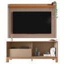 Ver imagem 5 de Painel para TV 55 pol e Rack Bancada 150cm Lucca Areia/Freijó C01 - Mpozenato
