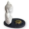 Incensário Mini Oval em Resina Meditação-escolha o Modelo:buda Tibetano Br Pr 5cm - 4