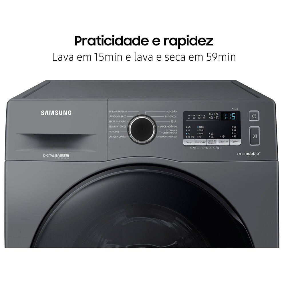 Lava e Seca Samsung Ecobubble 11 Kg Smart Check Wd11a - 2