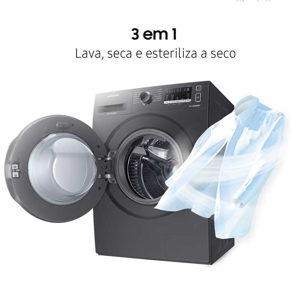 Lava e Seca Samsung Ecobubble 11 Kg Smart Check Wd11a - 5