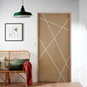 Ver imagem 1 de Kit Porta de Madeira Frisada 210x82cm Batente 14cm Fechadura Manual Rodam Portas