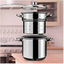 Ver imagem 3 de Espagueteira Savoy - Brinox Caldeirão Ø20 X 17cm 5l X Cozi 20 X 16,8cm 4,8l - Brinox