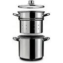 Ver imagem 1 de Espagueteira Savoy - Brinox Caldeirão Ø20 X 17cm 5l X Cozi 20 X 16,8cm 4,8l - Brinox