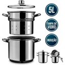 Ver imagem 2 de Espagueteira Savoy - Brinox Caldeirão Ø20 X 17cm 5l X Cozi 20 X 16,8cm 4,8l - Brinox