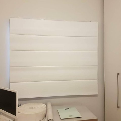 Persiana Romana Blackout Duna Branca - Requinte Pinpoint 2,16m até 2,41m 2,2m até 2,49m