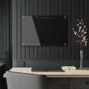 Ver imagem 7 de Painel Lousa de Vidro Temperado Preta 100x80cm com Led