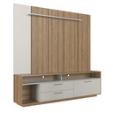 Ver imagem 7 de Home Rack com Painel para TV até 75 Polegadas Reims 2 Gavetas 1 Porta LED Cor Bege - Art In Móveis