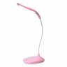 Luminária Rosa Mesa Abajur Metal Articulável Com Base e Garra Touch - 1