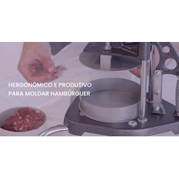 Modelador de Hambúrguer industrial 13cm Prensador Anodilar - 6