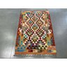 Tapete Kilim Afeganistão Oriental Colorido 0,85 X 1,34m - 2