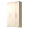Guarda Roupa Solteiro 109,80cm 4 Portas 100% Mdf Papoulas Espresso Móveis - 2
