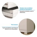 Ver imagem 7 de Guarda Roupa Solteiro 109,80cm 4 Portas 100% Mdf Papoulas Espresso Móveis