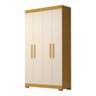 Guarda Roupa Solteiro 109,80cm 4 Portas 100% Mdf Papoulas Espresso Móveis - 2