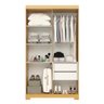 Guarda Roupa Solteiro 109,80cm 4 Portas 100% Mdf Papoulas Espresso Móveis - 3
