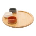 Ver imagem 3 de 3 Petisqueiras com Bandeja de Bambu 33cmx25cmx4cm - Lyor