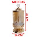 Ver imagem 5 de Bomboniere Decorativo de Vidro com Tampa Biscoitos e Doces