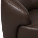 Ver imagem 4 de Poltrona Decorativa Giratória em Couro Livintus Leather