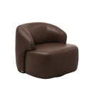 Ver imagem 6 de Poltrona Decorativa Giratória em Couro Livintus Leather
