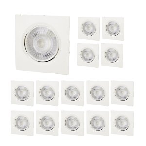 Luminaria Foxlux Spot Led 5w Quadrado 6500k Bivolt