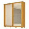 Guarda Roupa Casal 210,30cm 2 Portas de Correr com Espelhos Flex Color 100% MDF Antúrio Espresso Móveis - 2