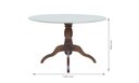 Ver imagem 4 de Mesa Redonda Tampo com Vidro Prime Wood 130cm