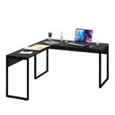 Ver imagem 2 de Mesa de Canto em L Escrivaninha 150cm Industrial Preto