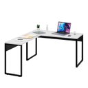Ver imagem 2 de Mesa de Canto em L Escrivaninha 150cm Industrial Branco