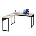 Ver imagem 2 de Mesa de Canto em L Escrivaninha 150cm Industrial Carvalho Bege
