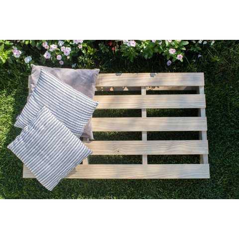 Palete para Móveis de Madeira de Pinus Tratado 70x120 Centímetros - Natural Único