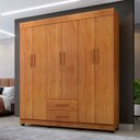 Ver imagem 1 de Roupeiro Copacabana New 6 Portas 2 Gavetas Benetil Móveis