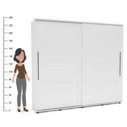 Guarda Roupa Casal 2 Portas 6 Gavetas Coimbra Flex Color - 6
