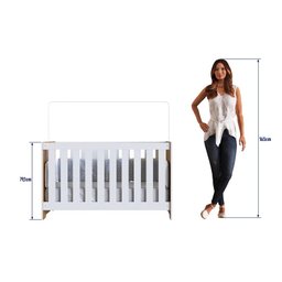 Berço 3 em 1 Linha Aconchego 133cm Nogal Manchester La003 Completa Móveis - 9