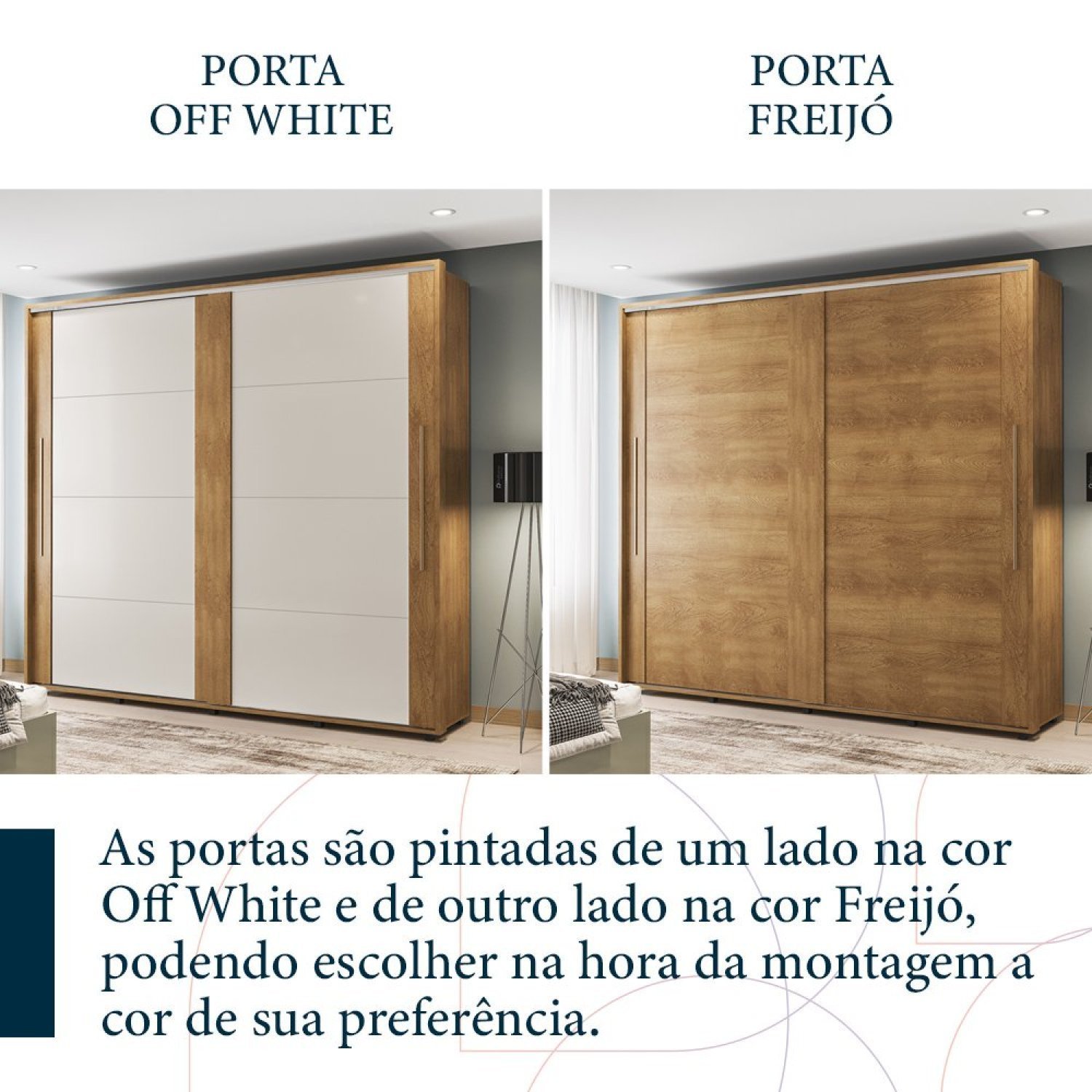Guarda Roupa Casal 2 Portas 6 Gavetas Coimbra Flex Color - 6