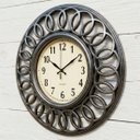 Ver imagem 3 de Relógio de Parede Decorativo Vazado Vintage Prata de 46,5cm