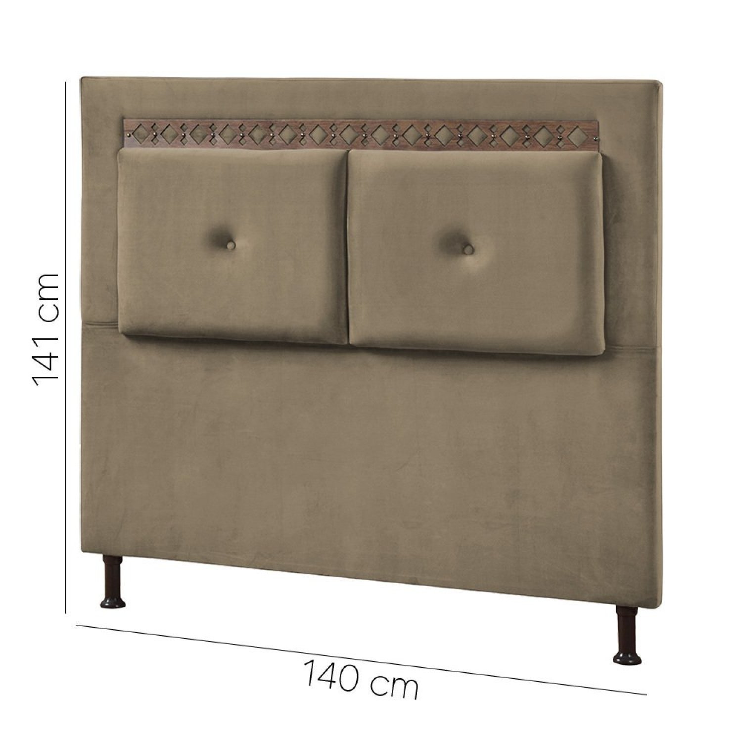 Cabeceira Casal 140cm X 141cm Vancouver - 4