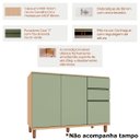 Ver imagem 3 de Kit Armário Aéreo e Balcão de Pia 100% MDF 120 cm Lótus Carvalho