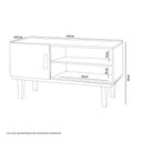 Ver imagem 3 de Rack com Prateleiras Denver Off White e Naturalle Carmolar
